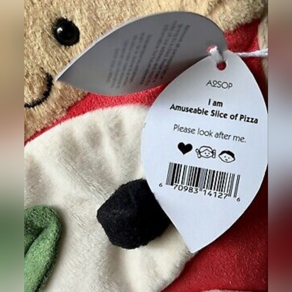 Jellycat Amusable Slice of 🍕 Pizza 7" NWT - Picture 4 of 7